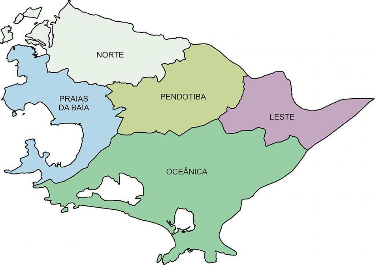 Kaart Piirkondade Niterói