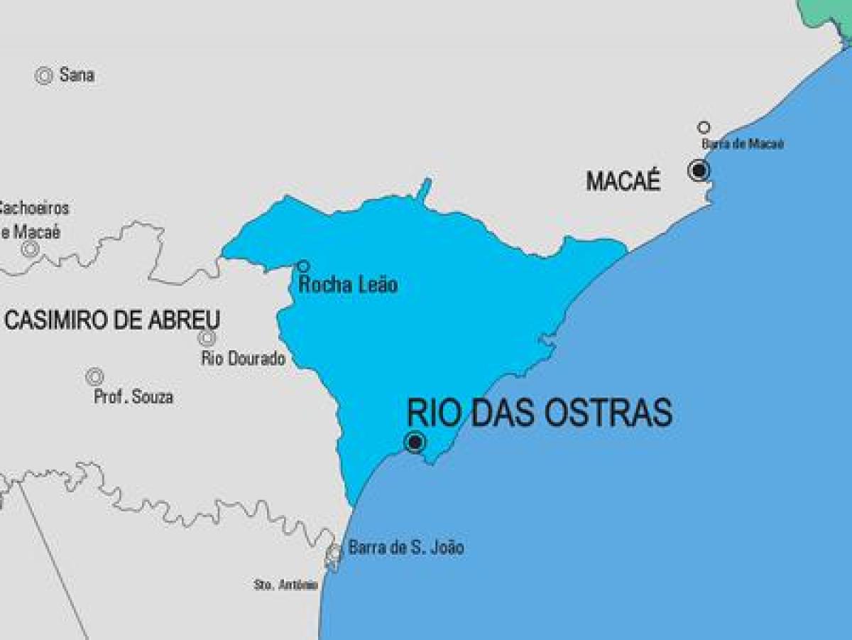 Kaart Rio de Janeiro vald