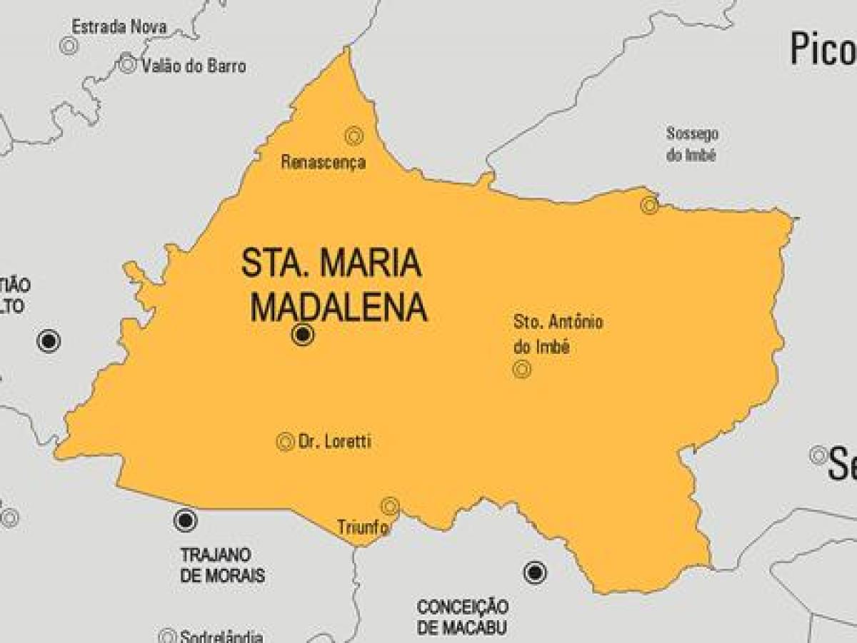 Kaart Santa Maria Madalena vald