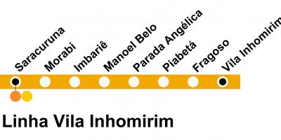 Kaart SuperVia - Line Vila Inhomirim