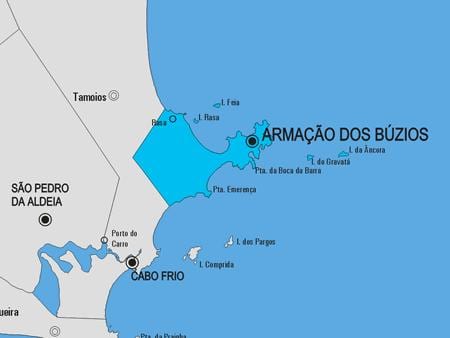 Kaart Armação dos Búzios vald