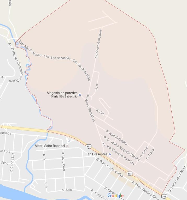 Kaart Bairro de Fátima