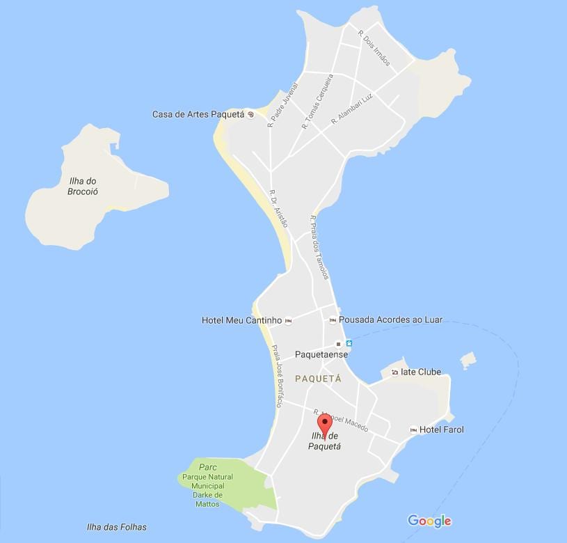 Kaart bairro Paquetá