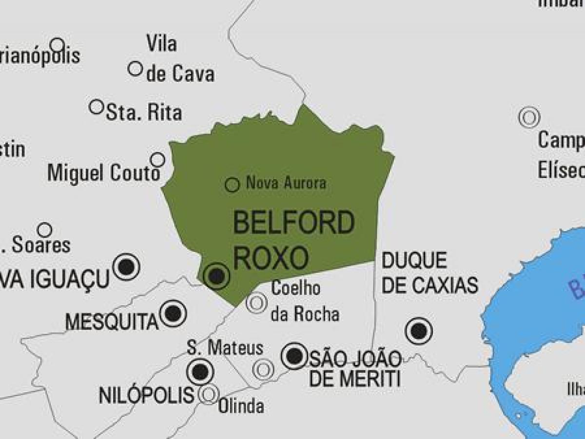 Kaart Belford Roxo vald