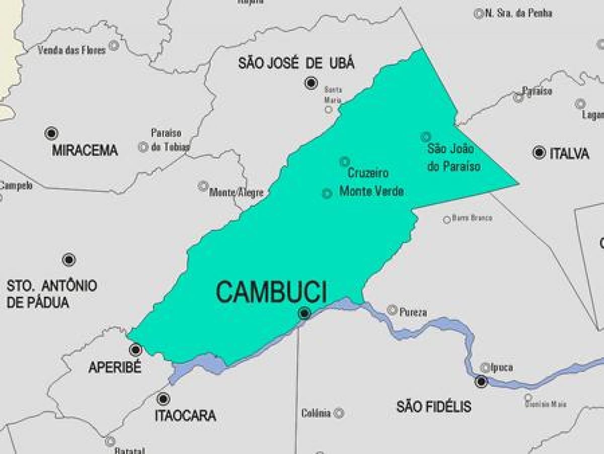 Kaart Cambuci vald
