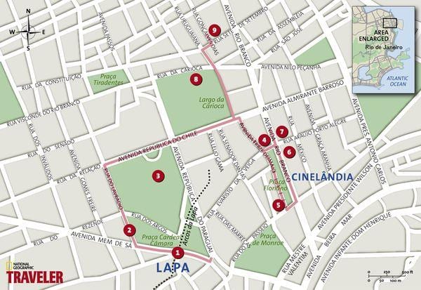 Kaart Cinelândia