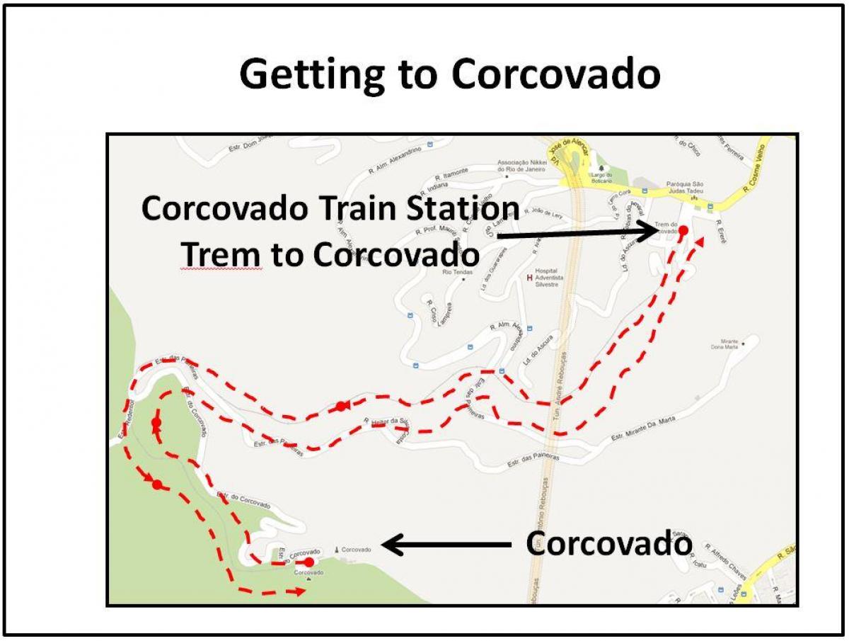 Kaart Corcovado rongi