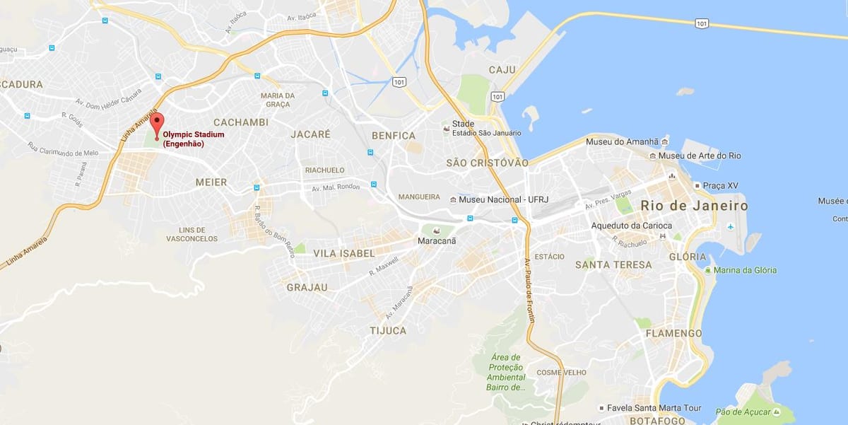 Kaart Engenhão