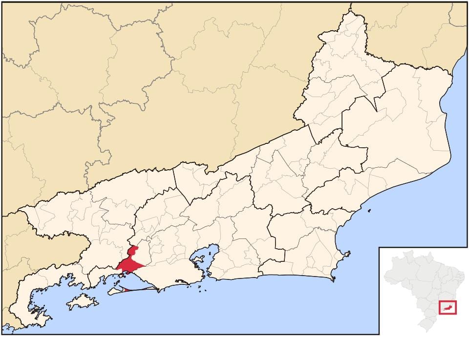 Kaart Itaguaí