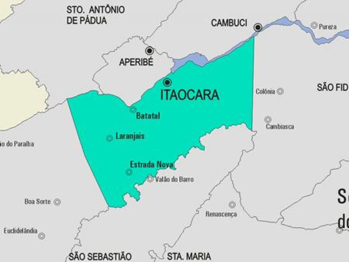 Kaart Itaocara vald