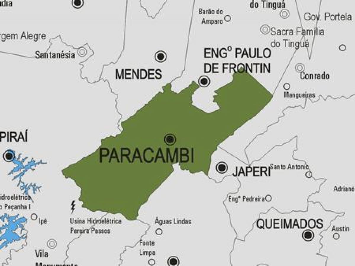 Kaart Paracambi vald