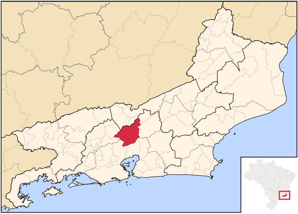 Kaart Petrópolis