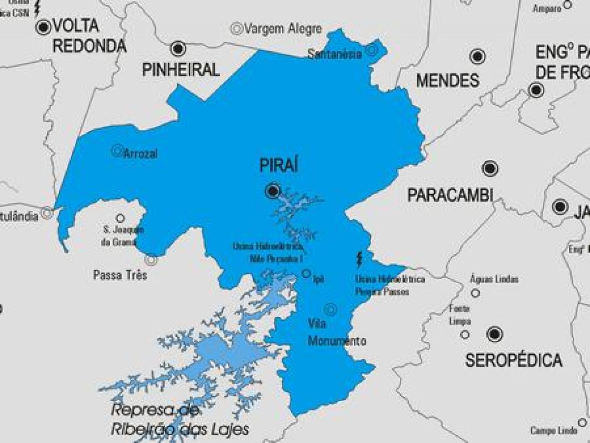 Kaart Piraí vald