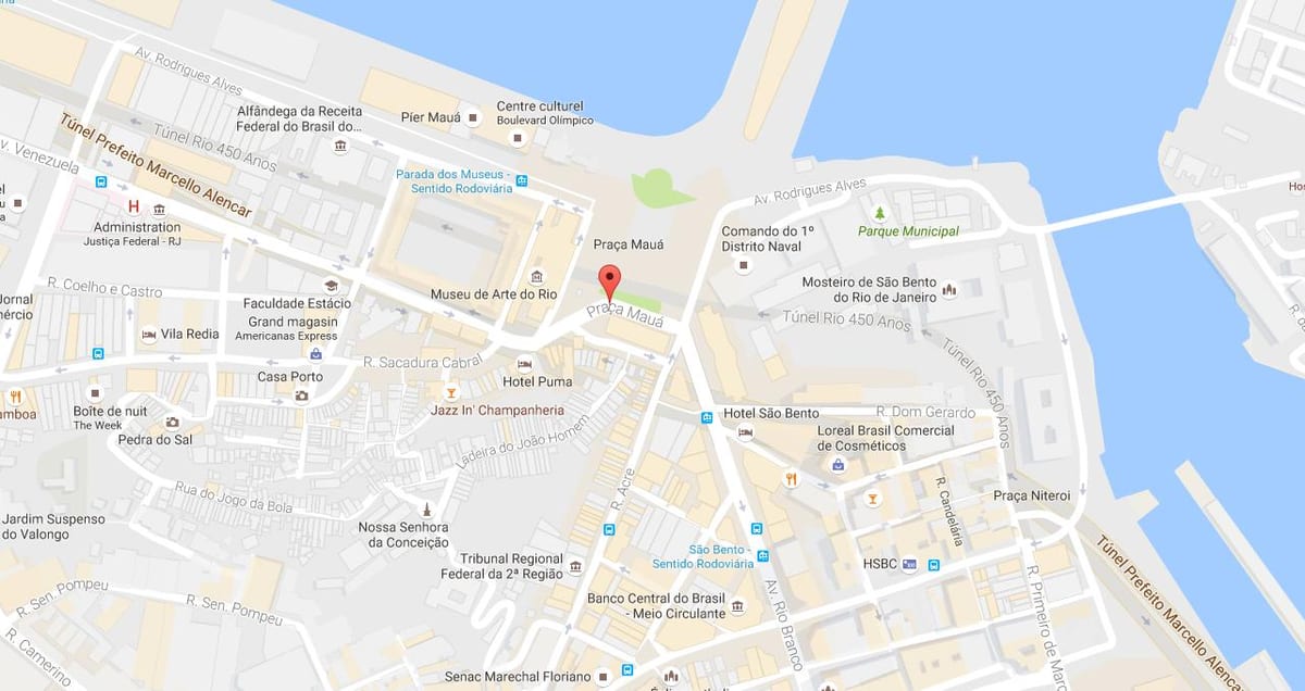 Kaart Praça Mauá