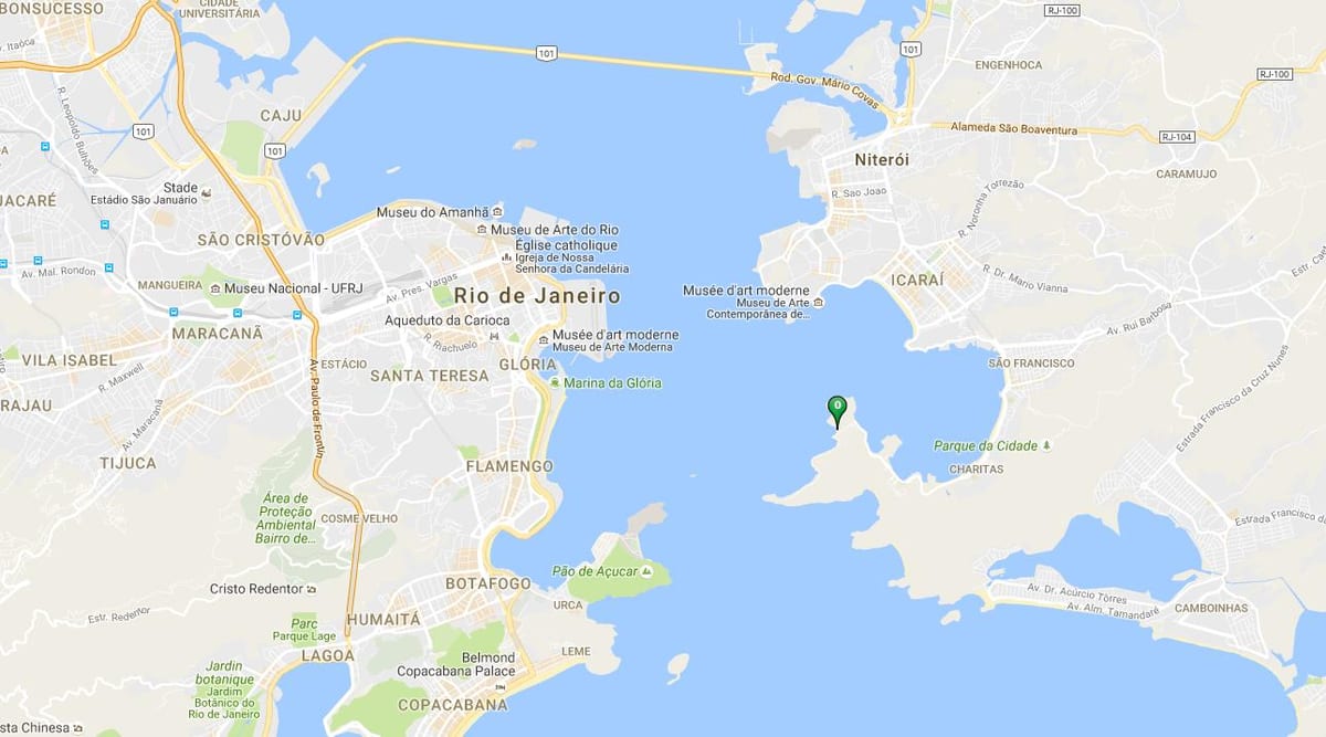 Kaart beach Adão