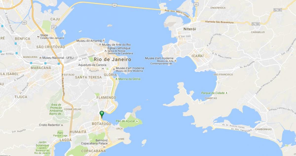 Kaart beach Botafogo