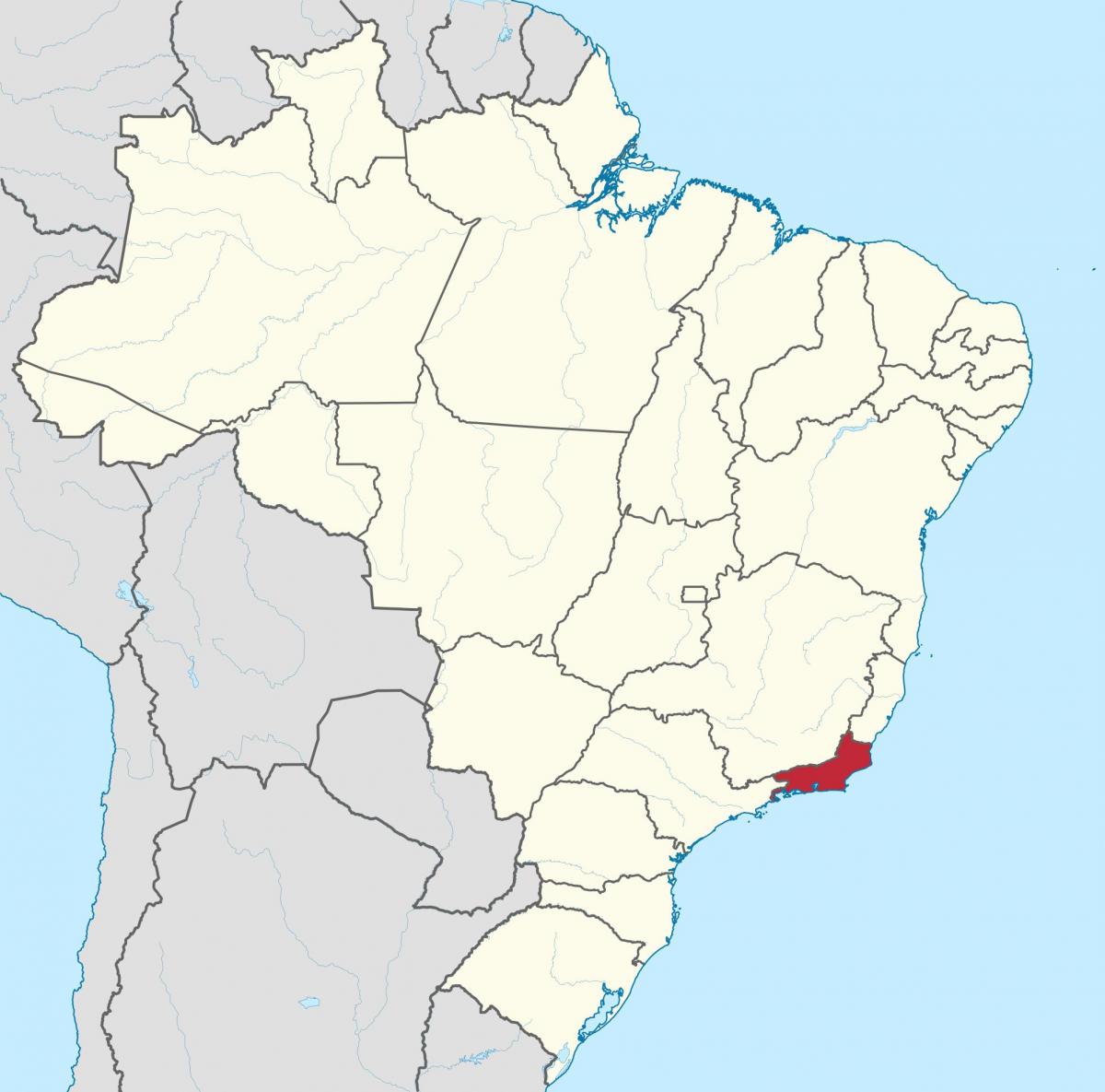 Kaart Riigi-Rio de Janeiro