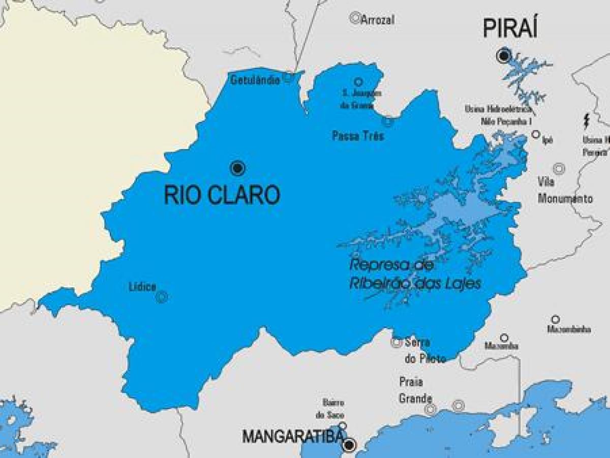 Kaart Rio Claro vald