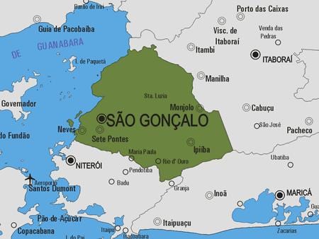 Kaart São Gonçalo vald
