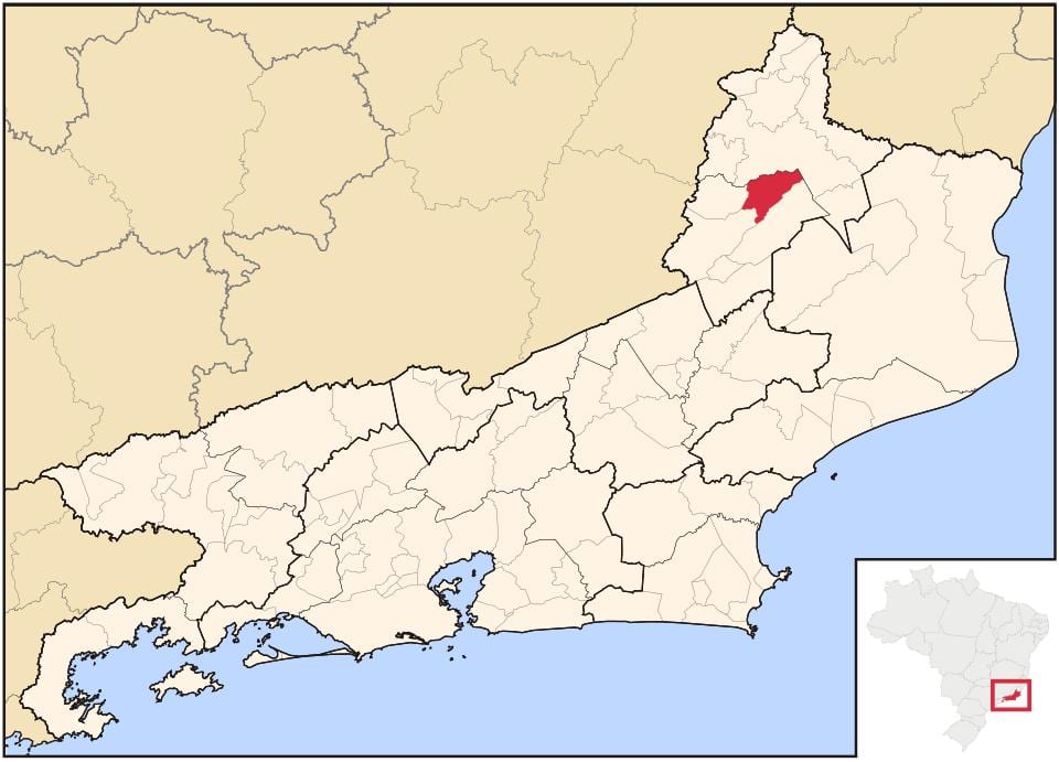 Kaart São José de Ubá