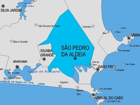 Kaart São Pedro da Aldeia vald