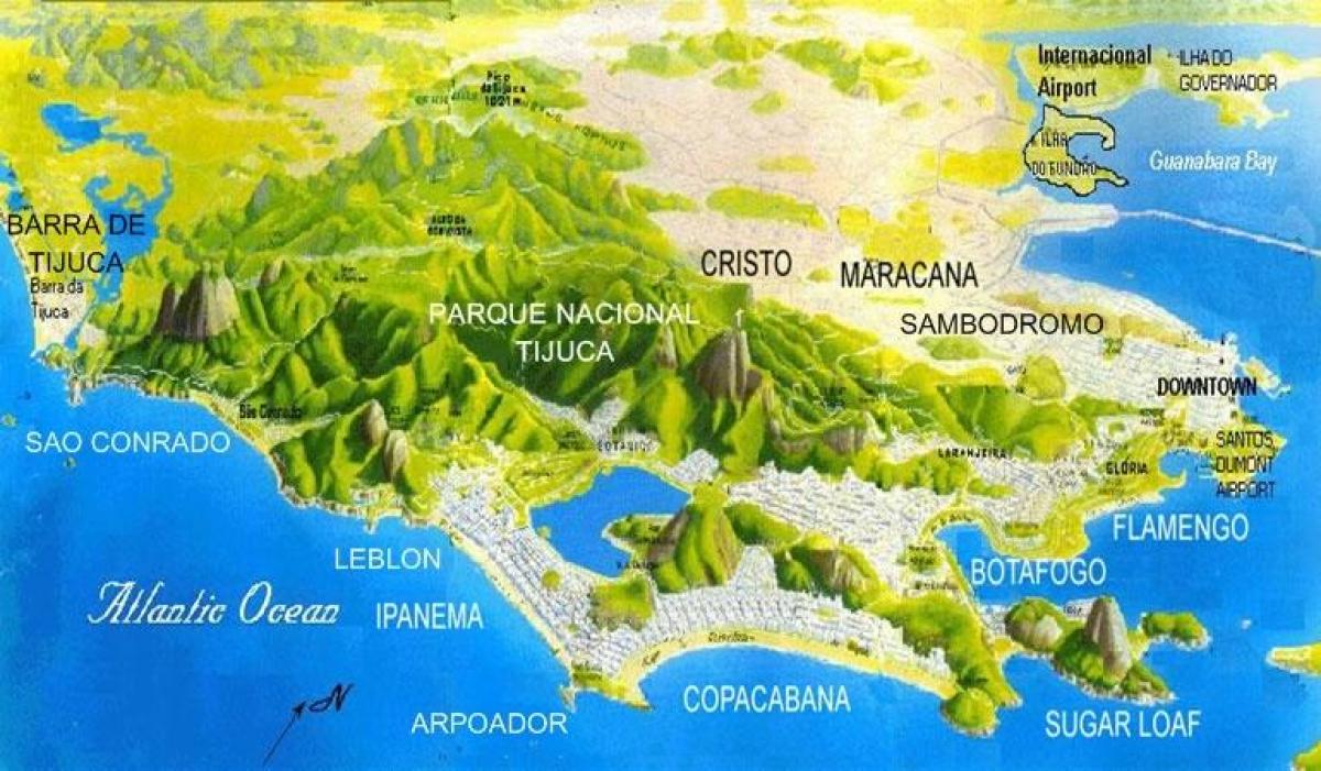 Kaart Sao Conrado rand