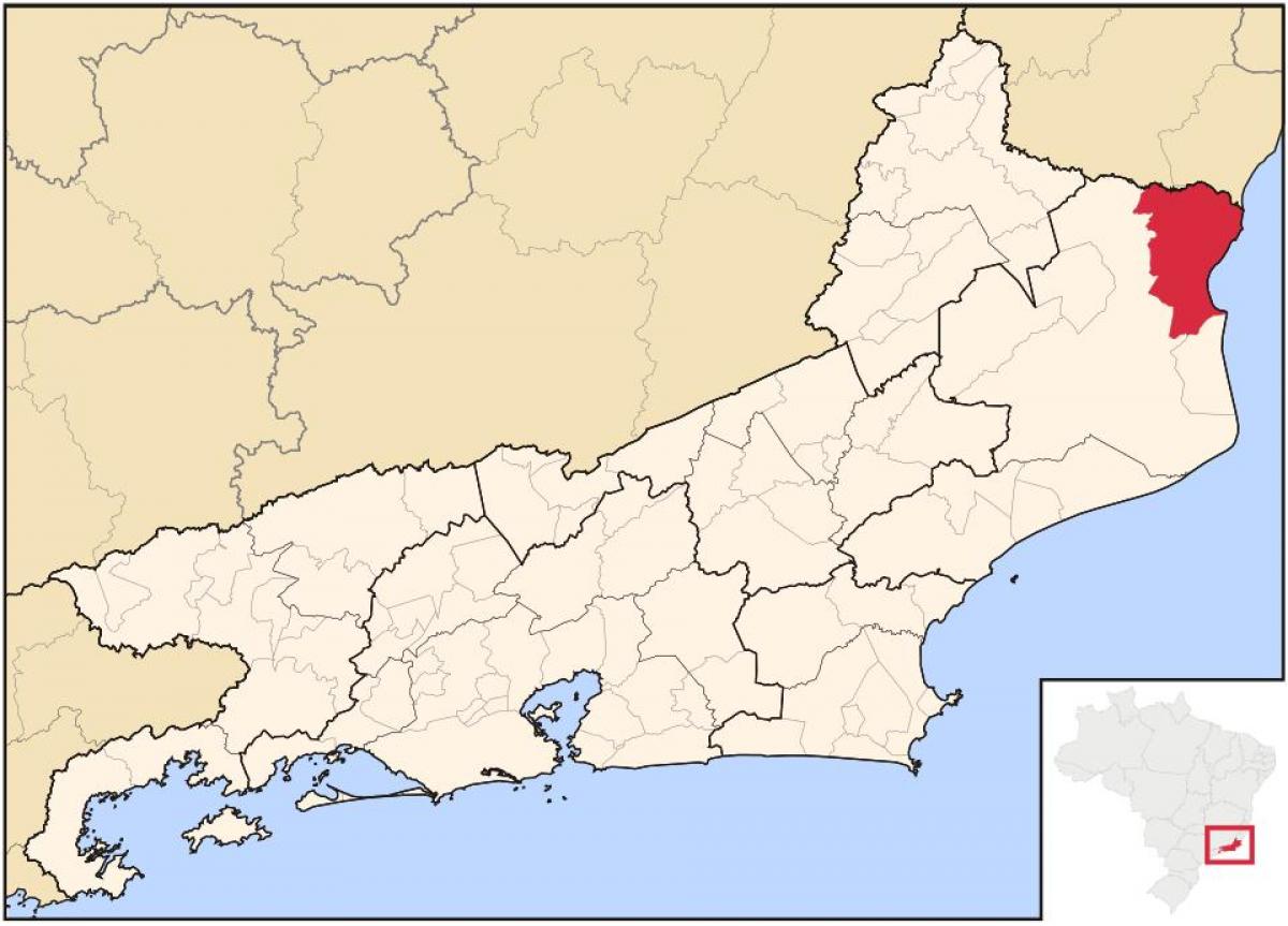 Kaart São Francisco de Itabapoana