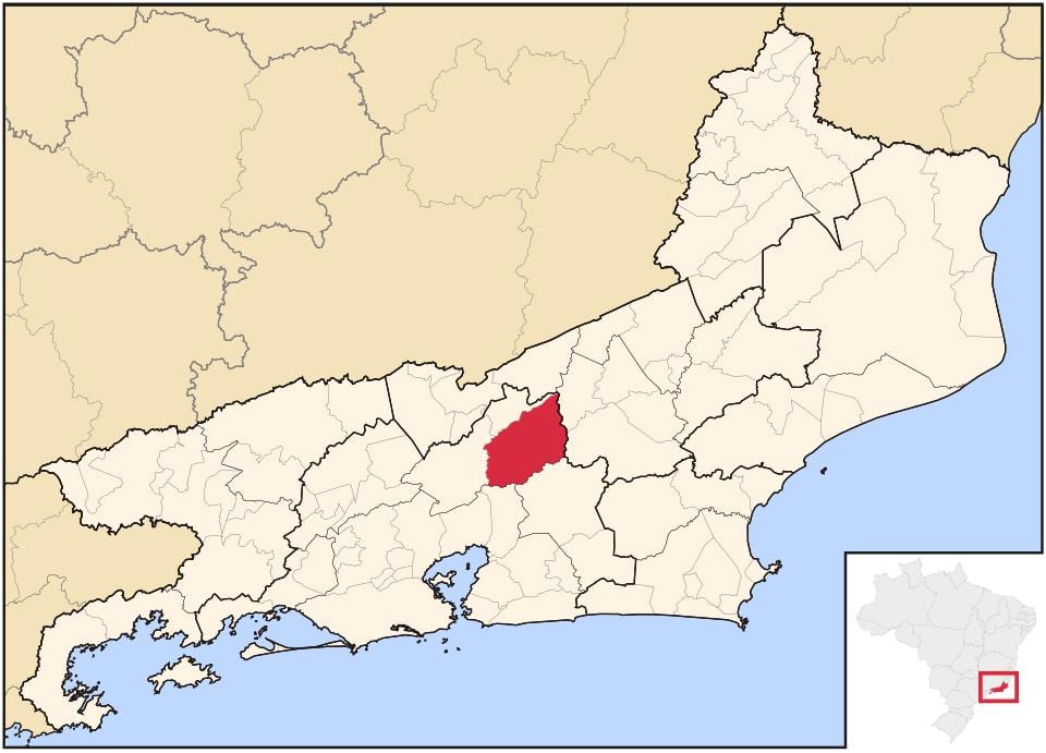 Kaart Teresópolis