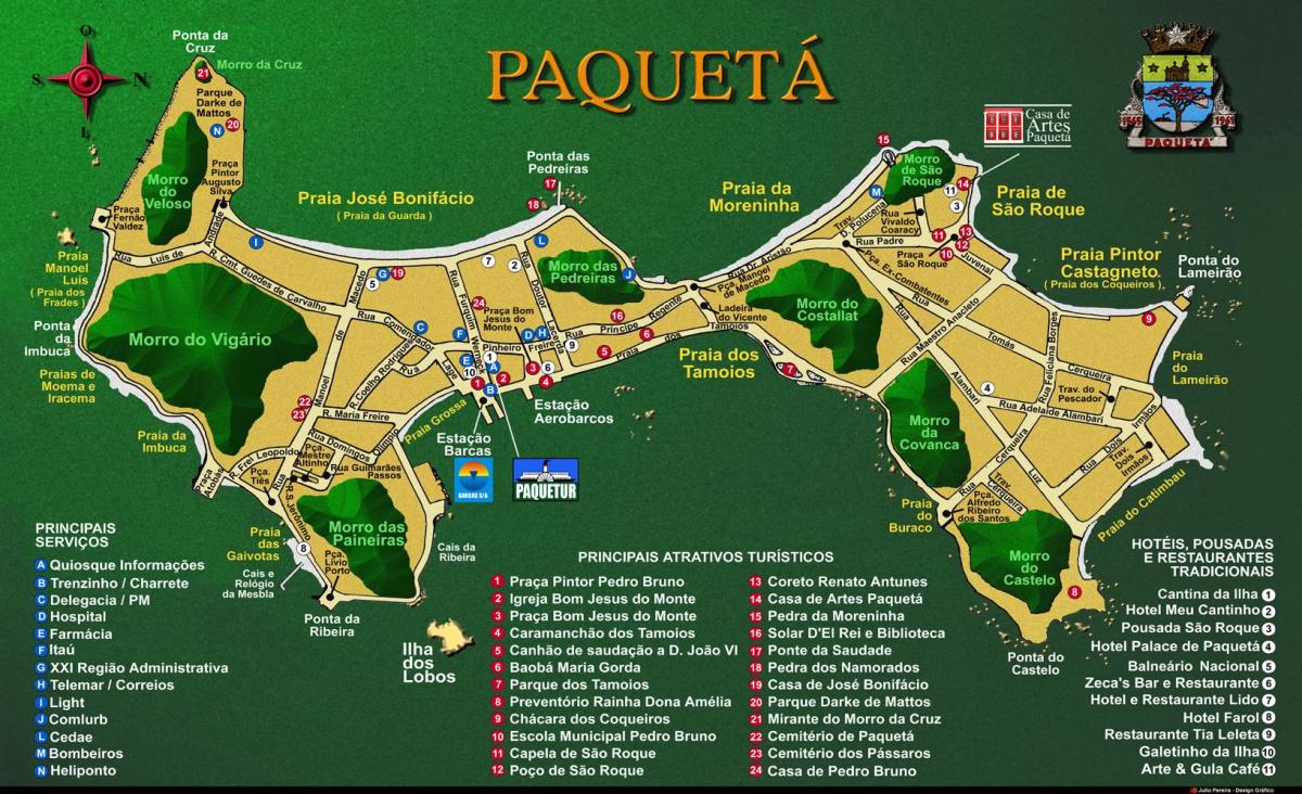 Kaart Île de Paquetá