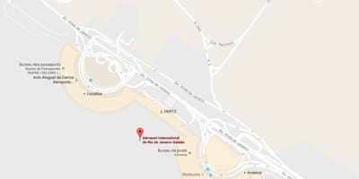 Kaart Galeão lennujaamas