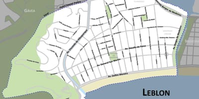 Kaart Leblon rand