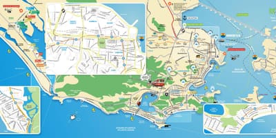 Kaart monumendid Rio de Janeiro