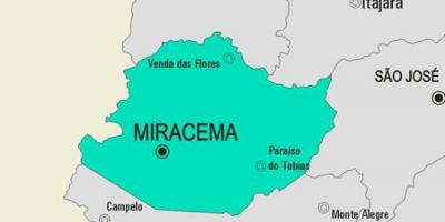 Kaart Miracema vald