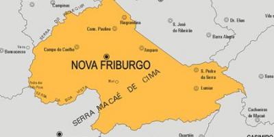 Kaart Nova Friburgo vald