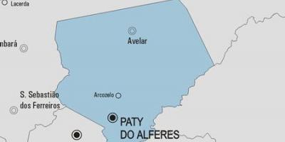 Kaart Paty do Alferes vald