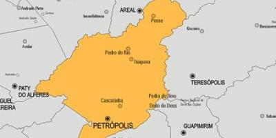 Kaart Petrópolis vald