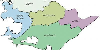 Kaart Piirkondade Niterói