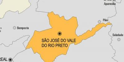 Kaart São José do Vale do Rio Preto vald