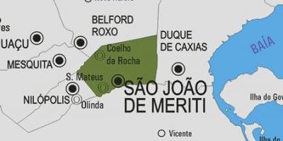 Kaart São João de Meriti vald